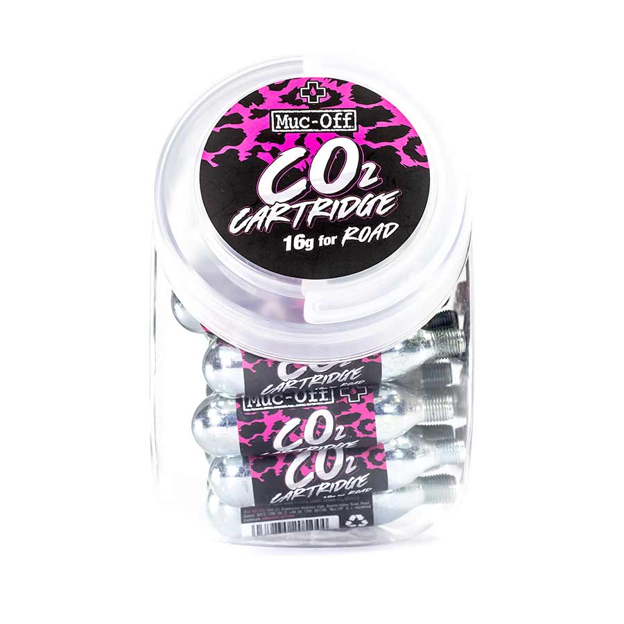 CO2 Refill Road Cartridges, Qty 40 Jar, 16g